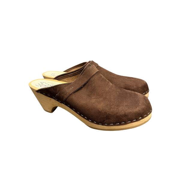 Brown Suede Mules & Clogs - Picture 1 of 9